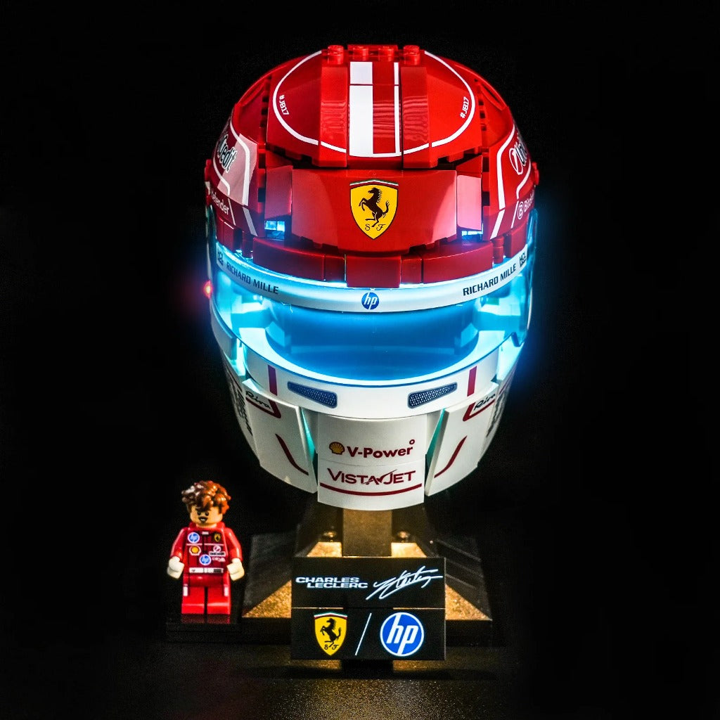 BrickBling Light Kit for LEGO Editions Scuderia Ferrari HP Charles Leclerc Helmet 43014 - view 4