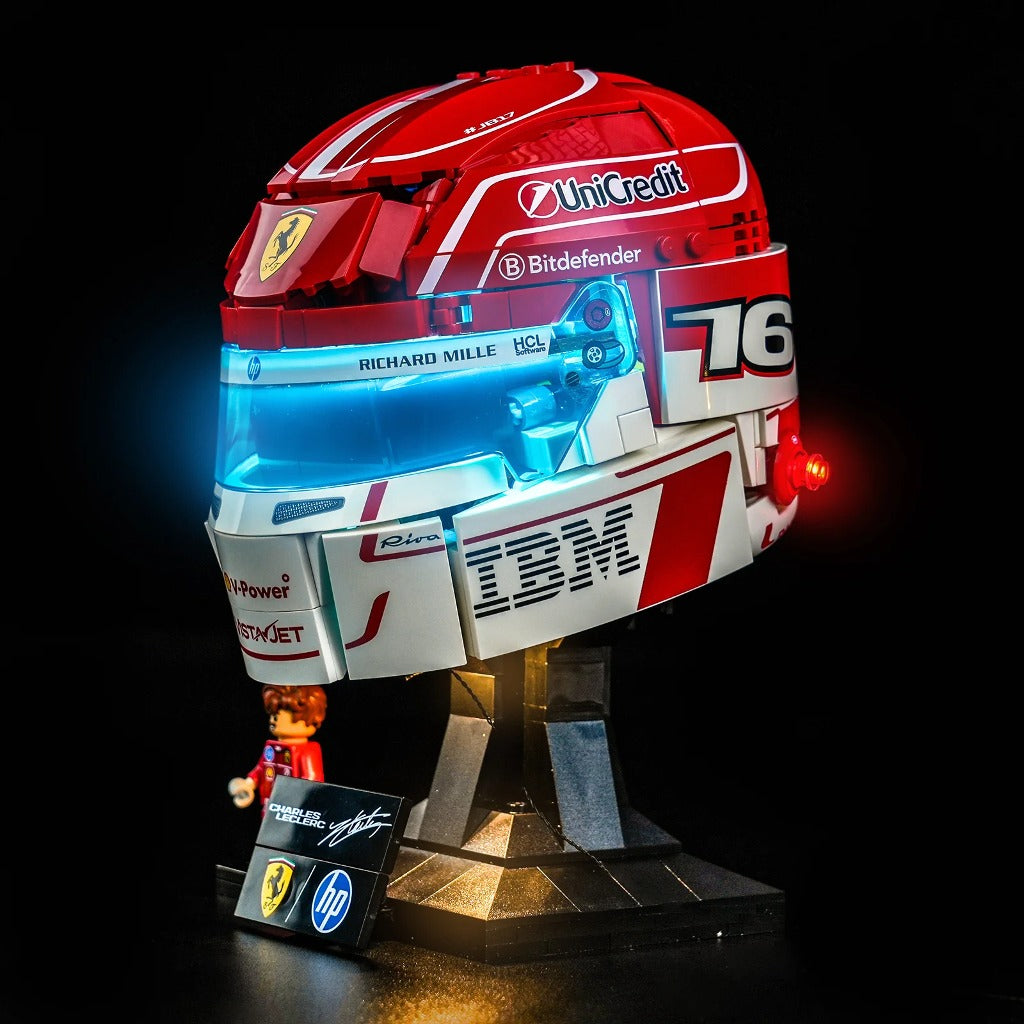 BrickBling Light Kit for LEGO Editions Scuderia Ferrari HP Charles Leclerc Helmet 43014 - view 5