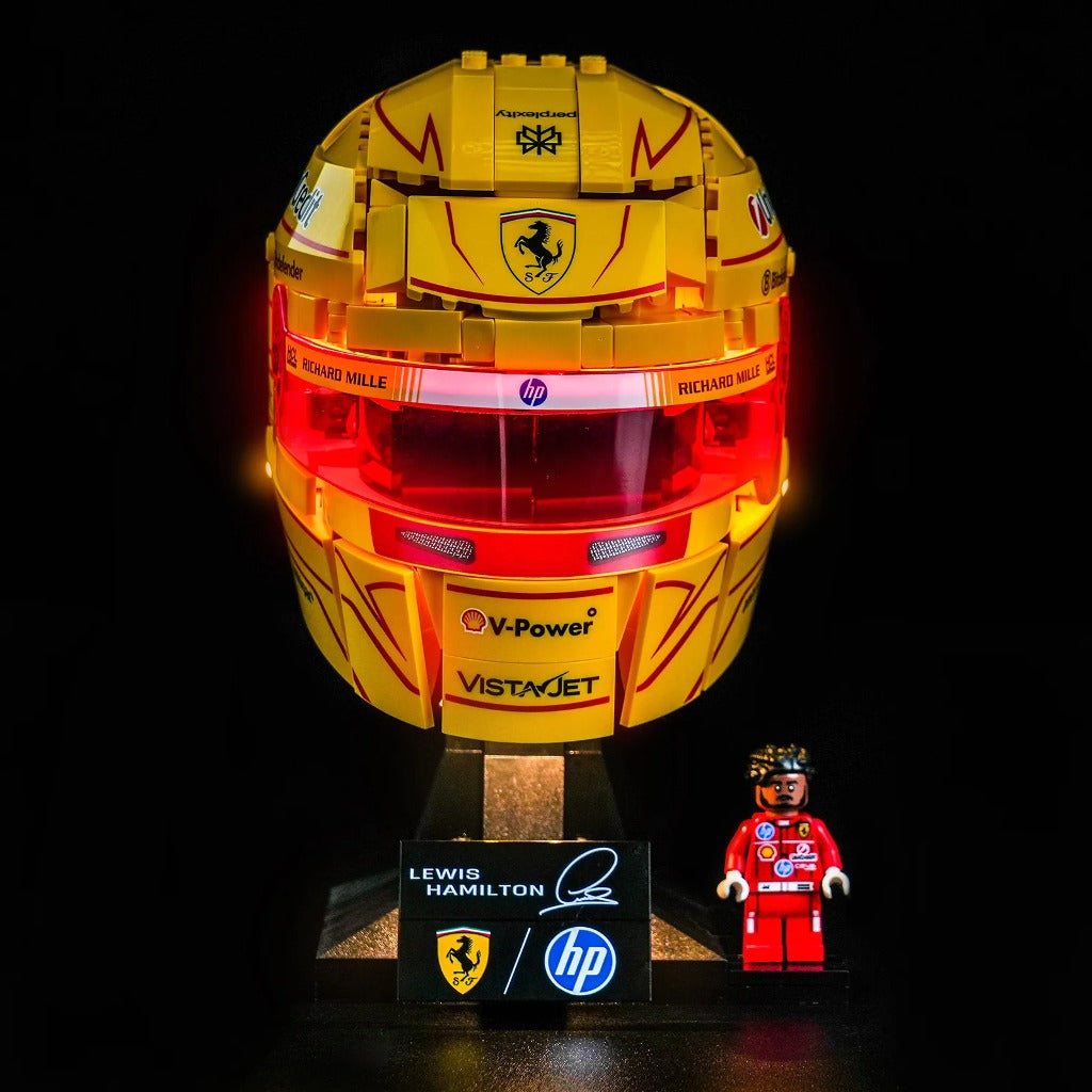 BrickBling Light Kit for LEGO Editions Scuderia Ferrari HP Lewis Hamilton Helmet 43022 - view 3