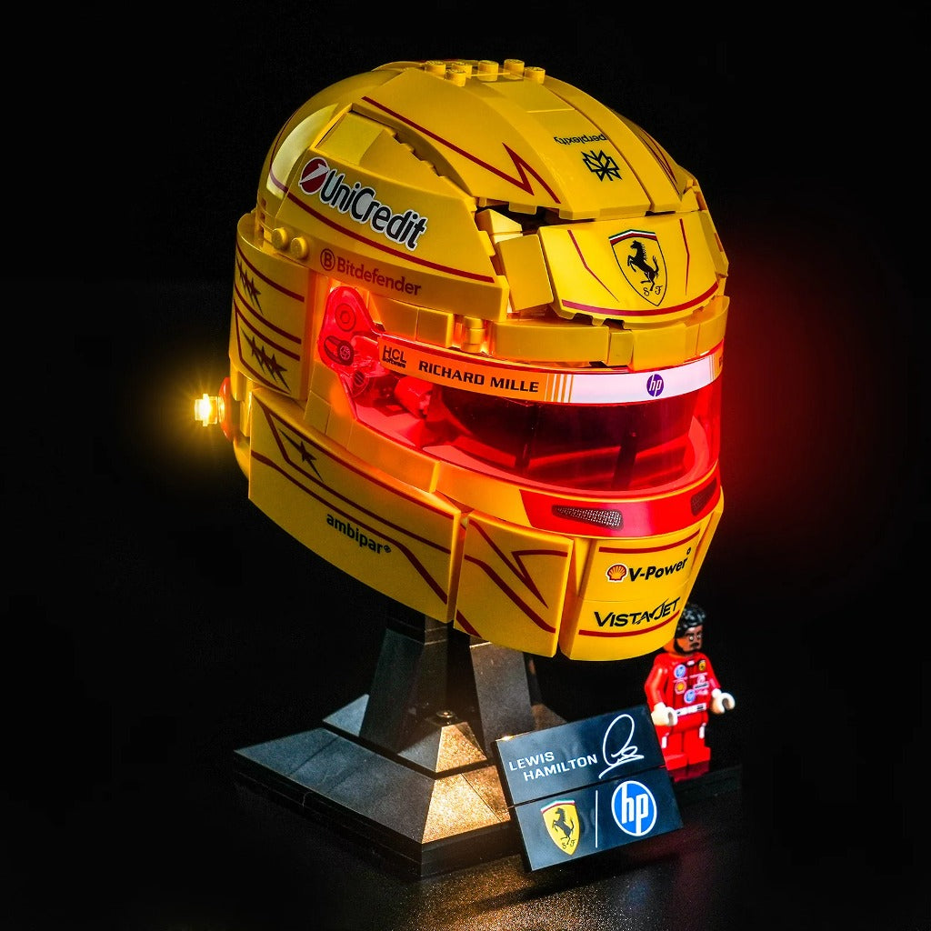 BrickBling Light Kit for LEGO Editions Scuderia Ferrari HP Lewis Hamilton Helmet 43022 - view 5