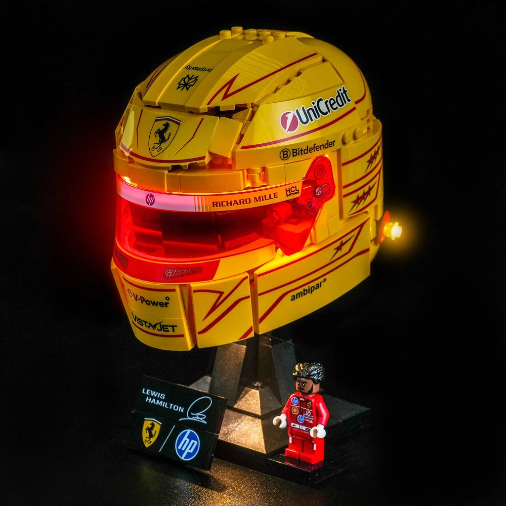 BrickBling Light Kit for LEGO Editions Scuderia Ferrari HP Lewis Hamilton Helmet 43022 - view 6