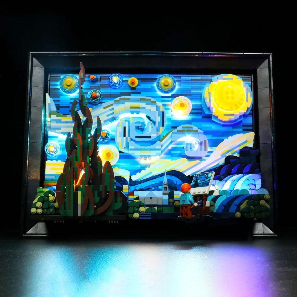 BrickBling Light Kit for LEGO Ideas Vincent van Gogh – The Starry Night 21333 - view 3