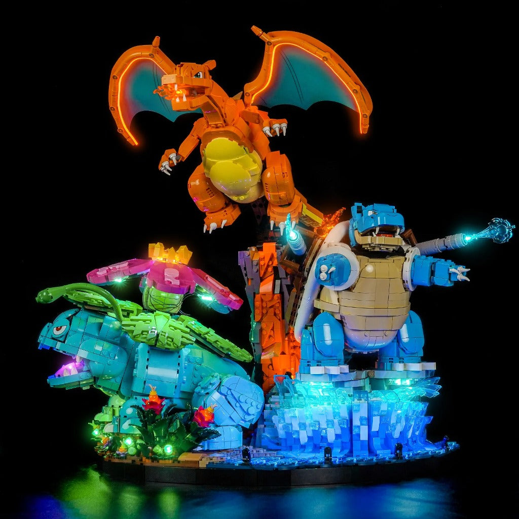 BrickBling Light Kit for LEGO Pokémon Venusaur, Charizard and Blastoise 72153 - view 3