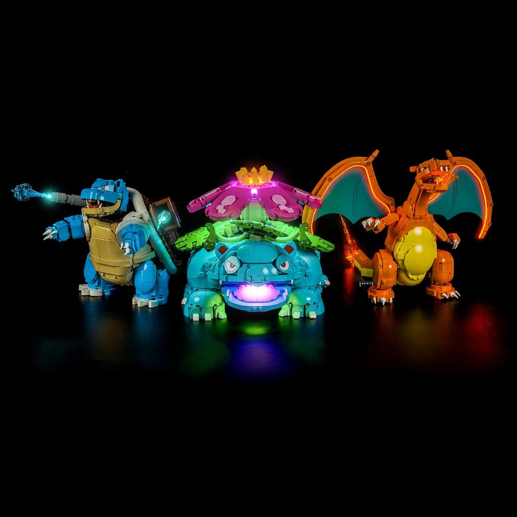 BrickBling Light Kit for LEGO Pokémon Venusaur, Charizard and Blastoise 72153 - view 7
