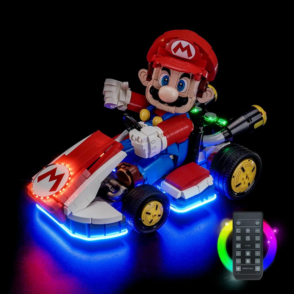 BrickBling Light Kit for LEGO Super Mario Mario Kart – Mario & Standard Kart 72037 - view 2