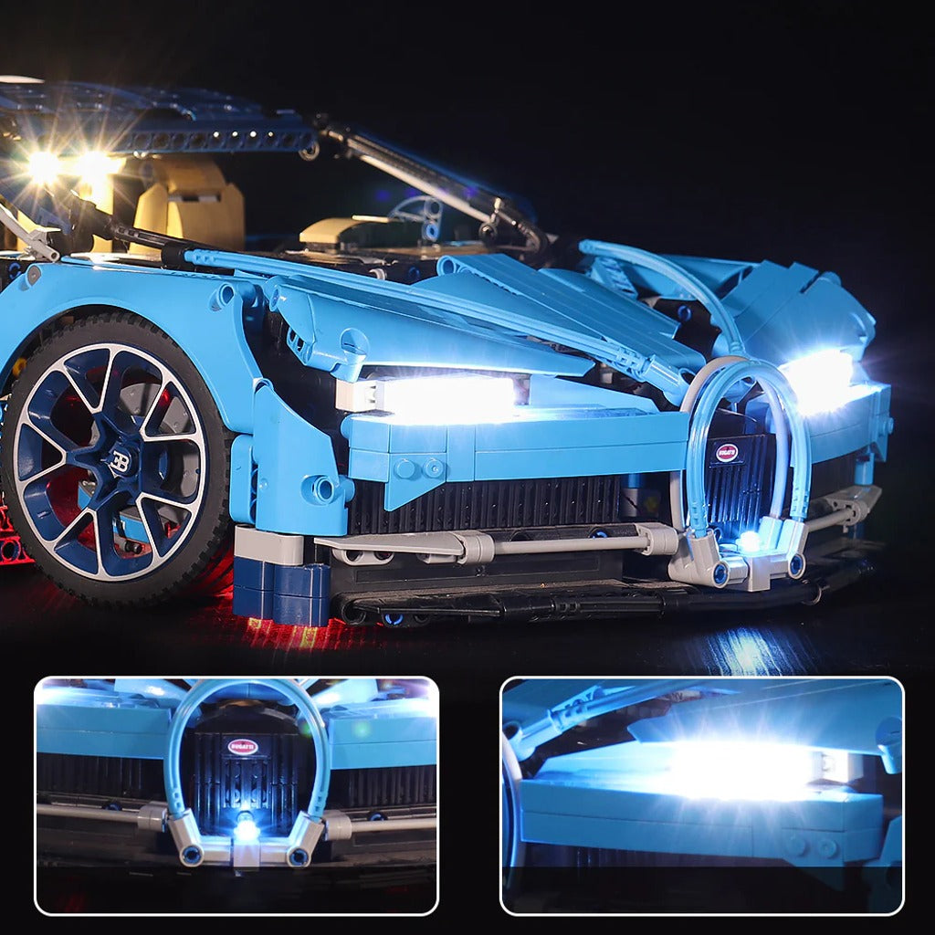 BrickBling Light Kit for LEGO Technic Bugatti Chiron 42083 - view 3