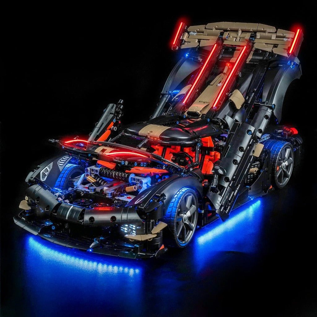 BrickBling Light Kit for LEGO Technic Koenigsegg Sadair's Spear Megacar 42232 - view 5