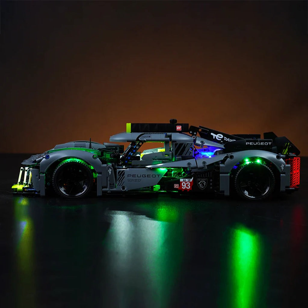 BrickBling Light Kit for LEGO Technic Peugeot 9X8 24H Le Mans Hybrid Hypercar 42156 - view 4
