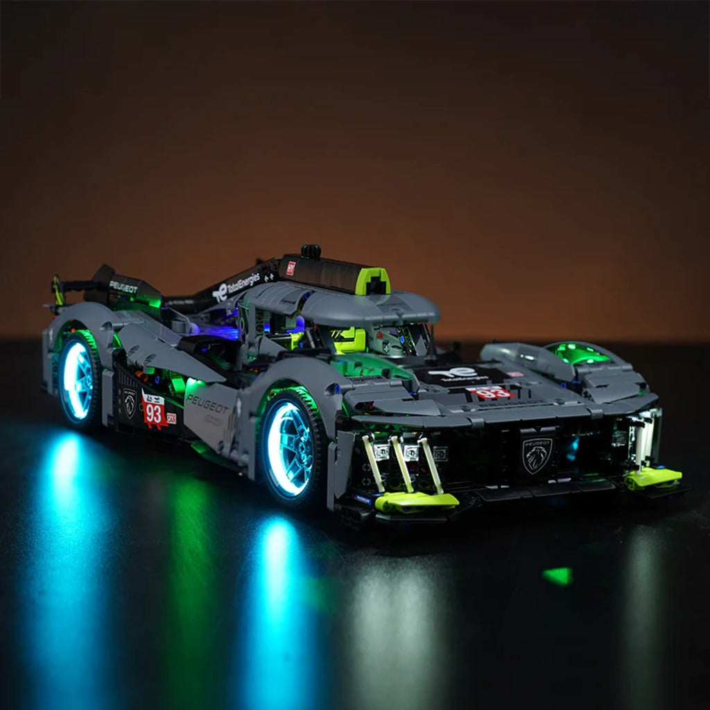 BrickBling Light Kit for LEGO Technic Peugeot 9X8 24H Le Mans Hybrid Hypercar 42156 - view 7
