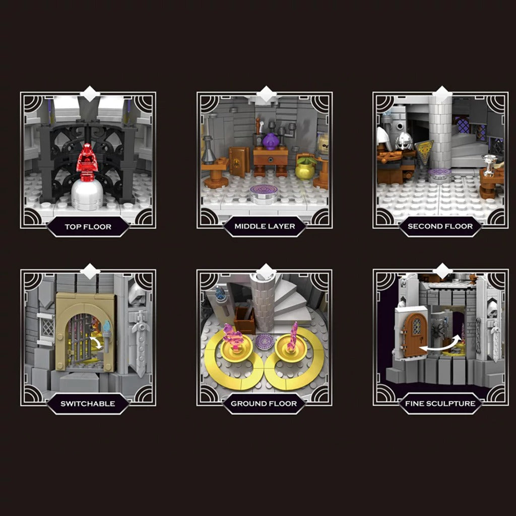 CBOX Middle Ages Wizard Tower (JD047) building set - view 4