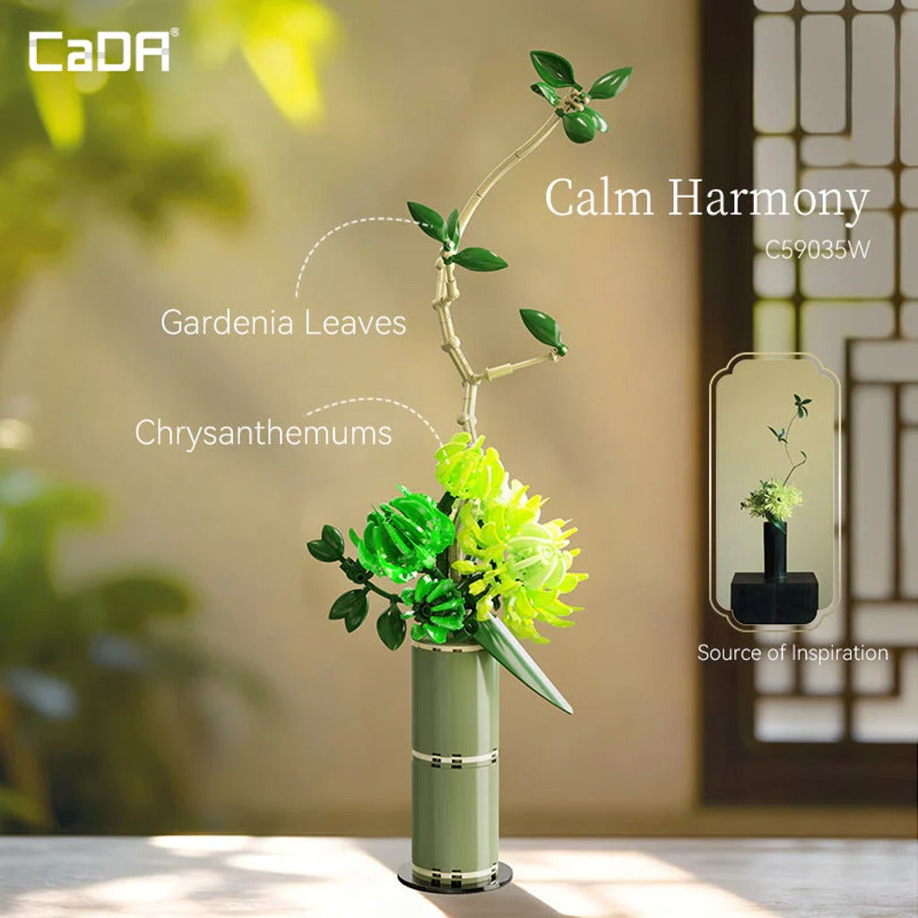 CaDA Artizan Eastern Floral Art (C59035W) building set
