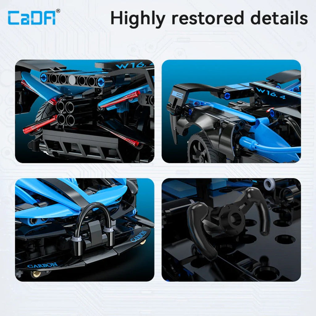 CaDA Bluefire Specter Car (C51302W) building set - view 4