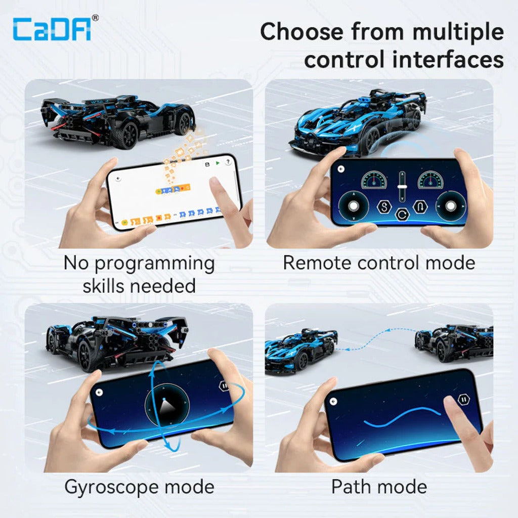 CaDA Bluefire Specter Car (C51302W) building set - view 5