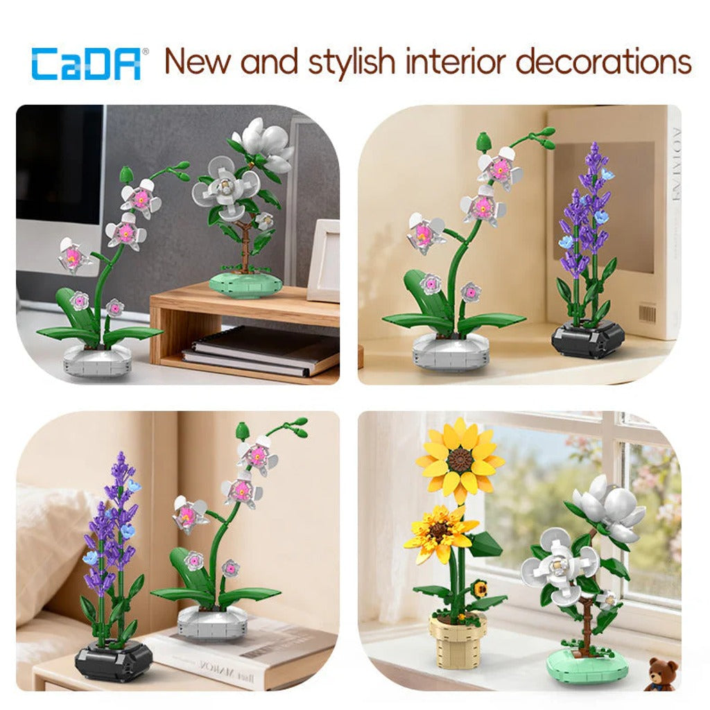 CaDA Creative Series Floral Pot (C59028W) building set - view 3