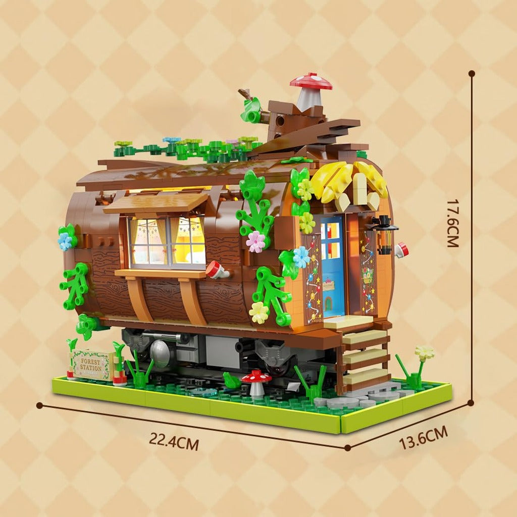 CaDA Forest Train Station (C66031W) building set - view 3