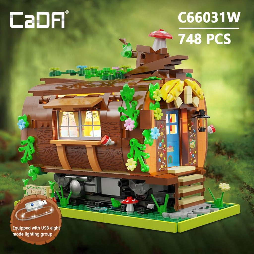 CaDA Forest Train Station (C66031W) building set