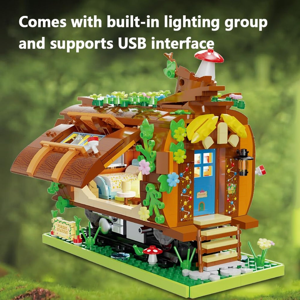 CaDA Forest Train Station (C66031W) building set - view 4