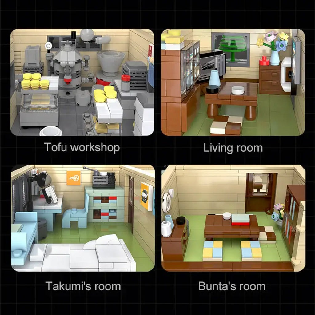 CaDA Initial D Fujiwara Tofu Shop (C61031W) building set - view 7