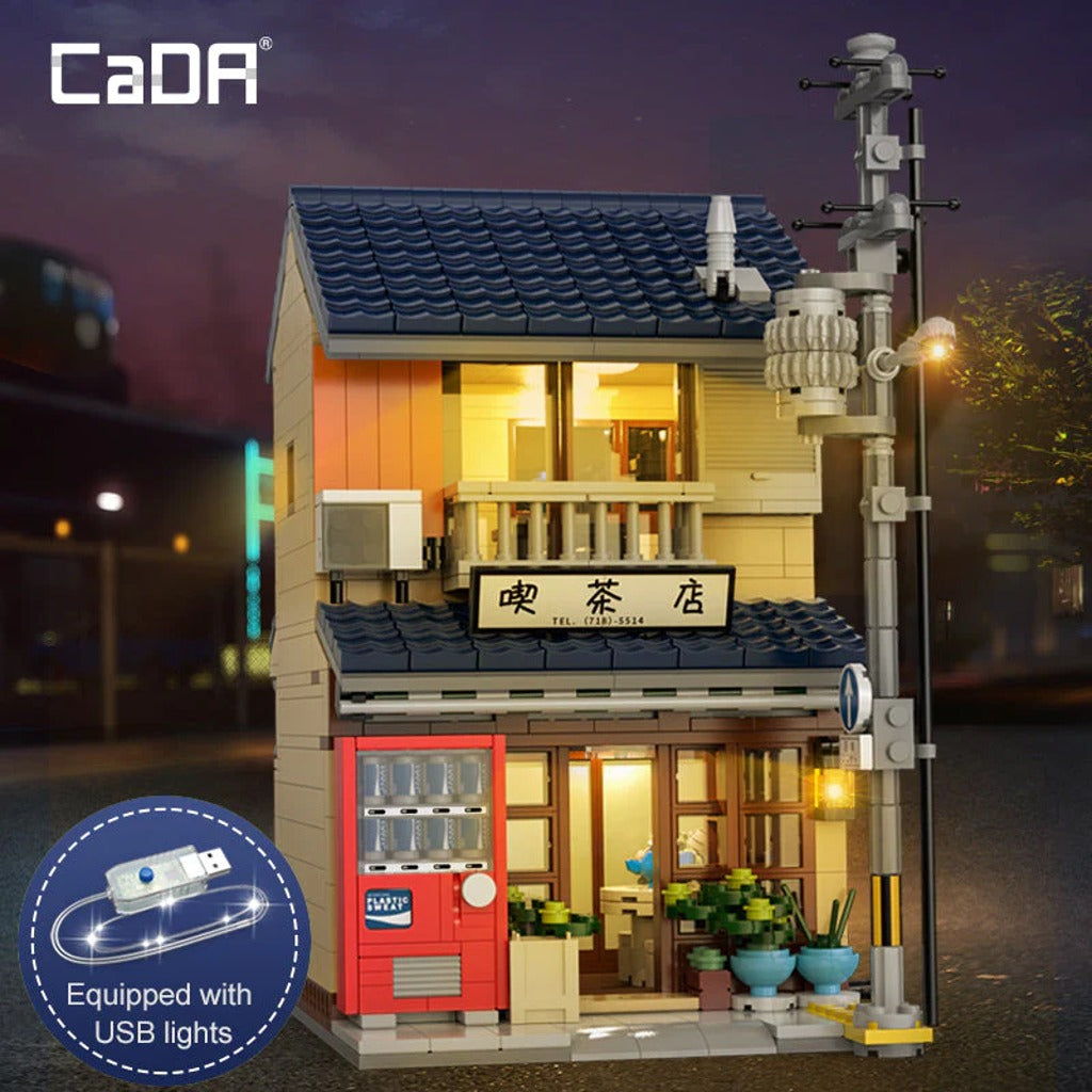 CaDA Japanese Kissaten Shop (C66010W) building set - view 4