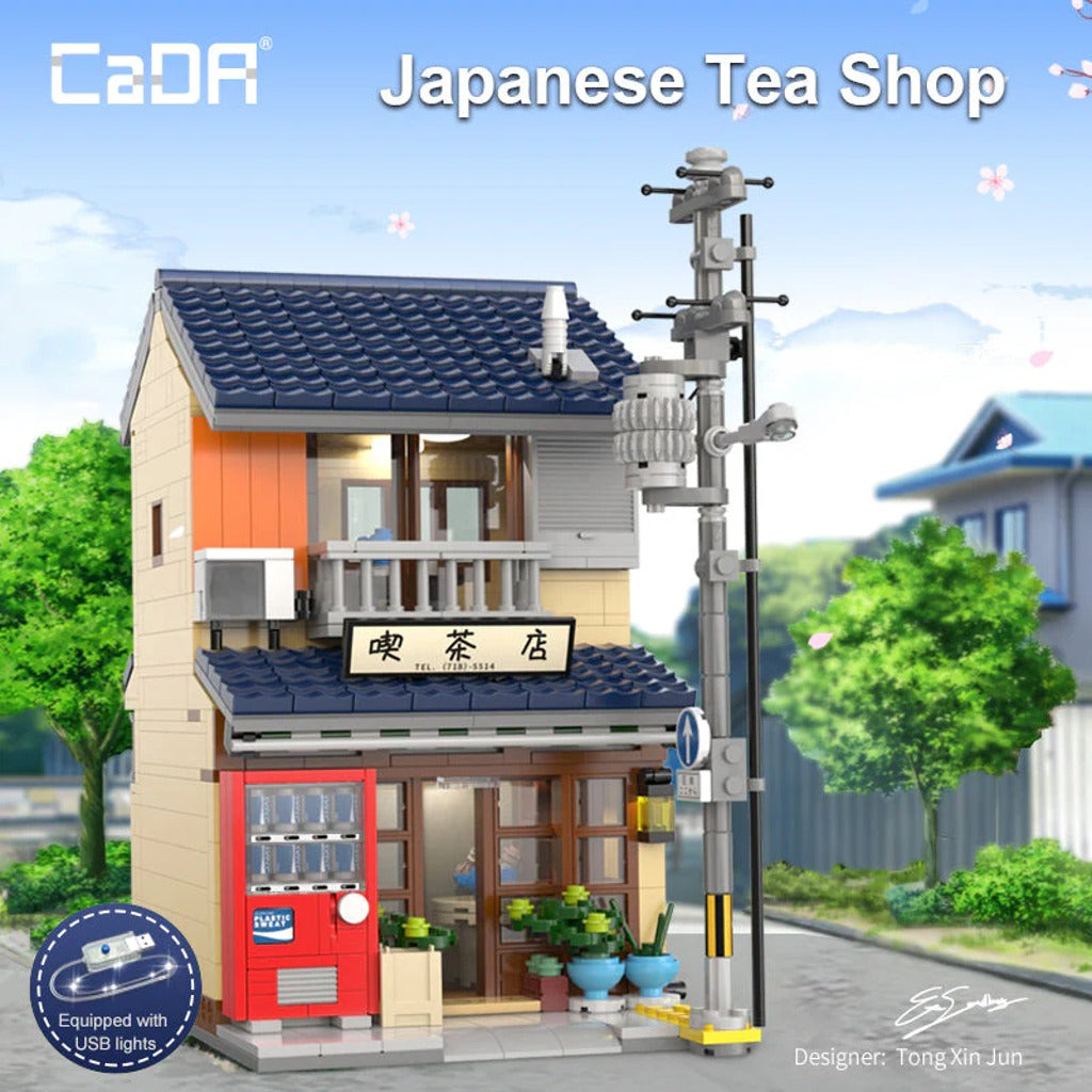 CaDA Japanese Kissaten Shop (C66010W) building set