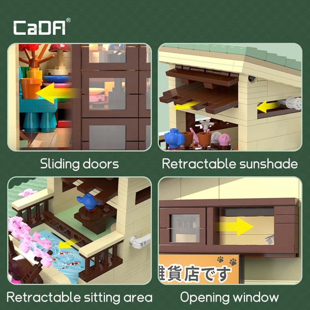 CaDA Japanese Kitty's Grocery (C66015W) building set - view 6