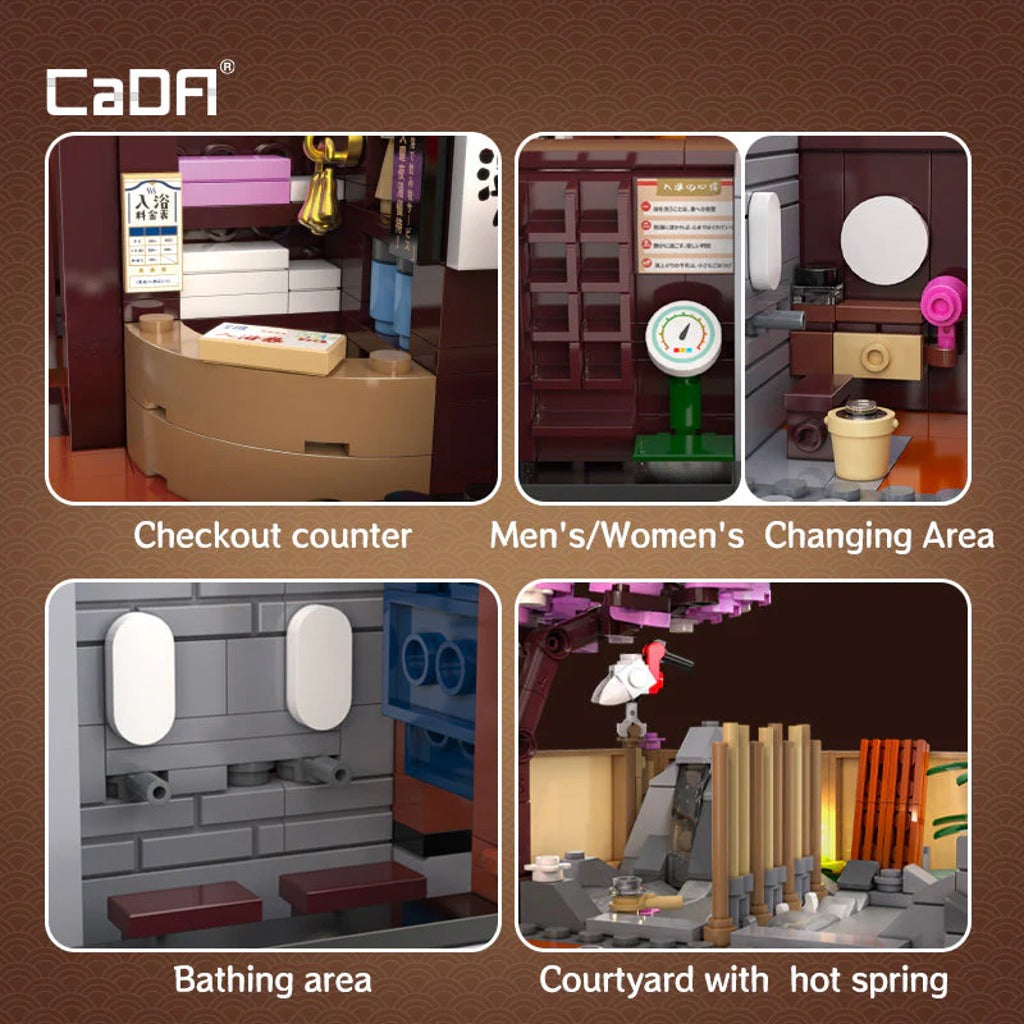 CaDA Japanese Sento Bath House (C66012W) building set - view 5