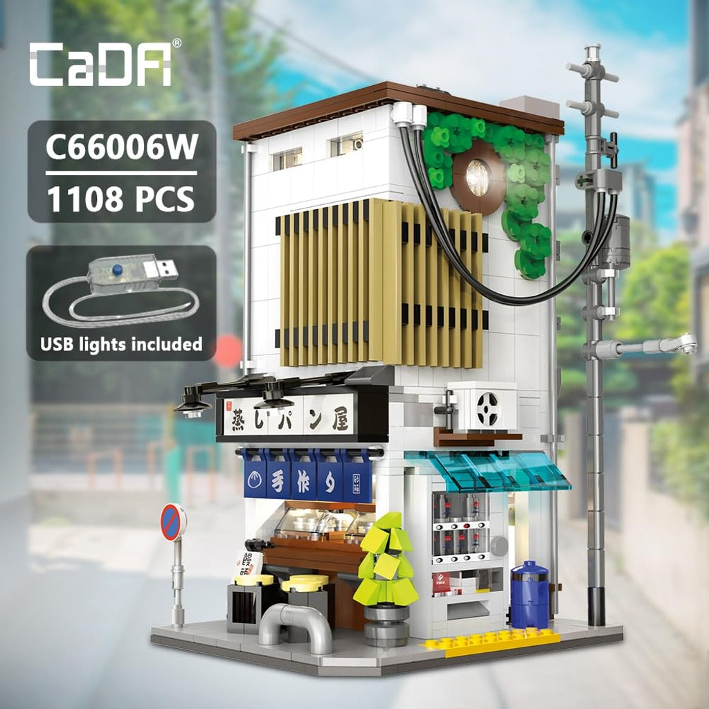 CaDA Japanese Steamed Bun Shop (C66006W) building set