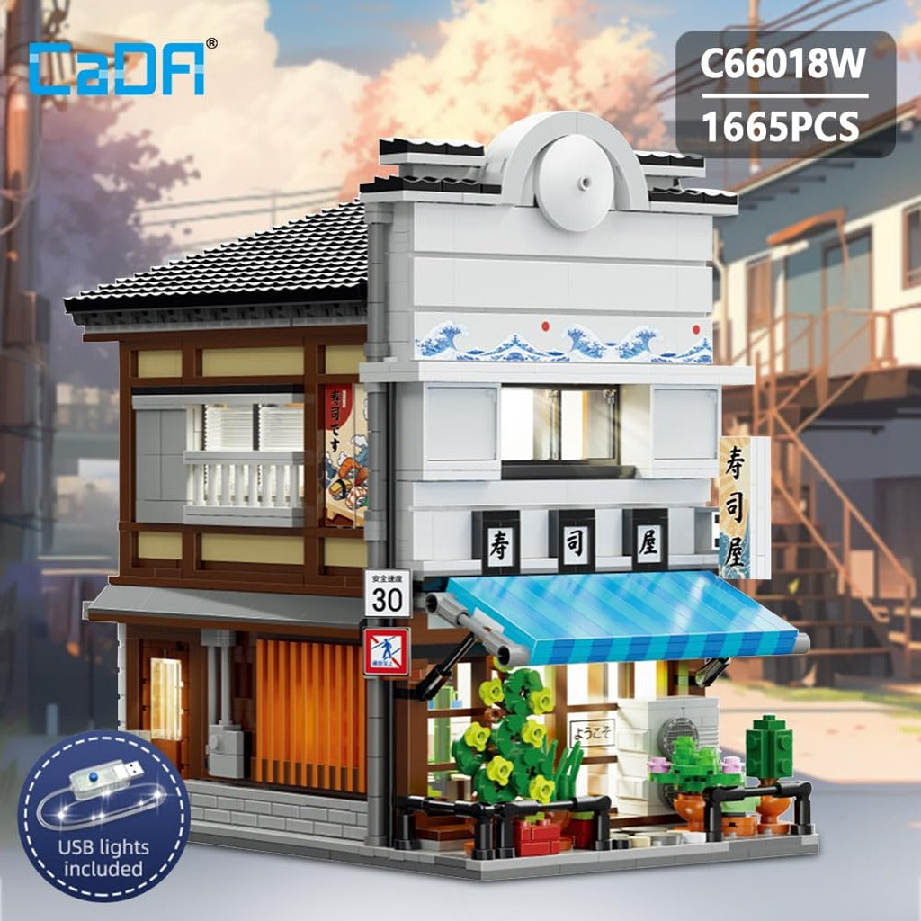 CaDA Japanese Sushi Shop (C66018W) building set - view 2