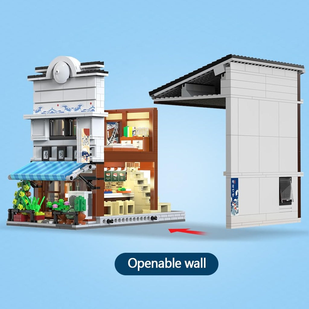 CaDA Japanese Sushi Shop (C66018W) building set - view 5