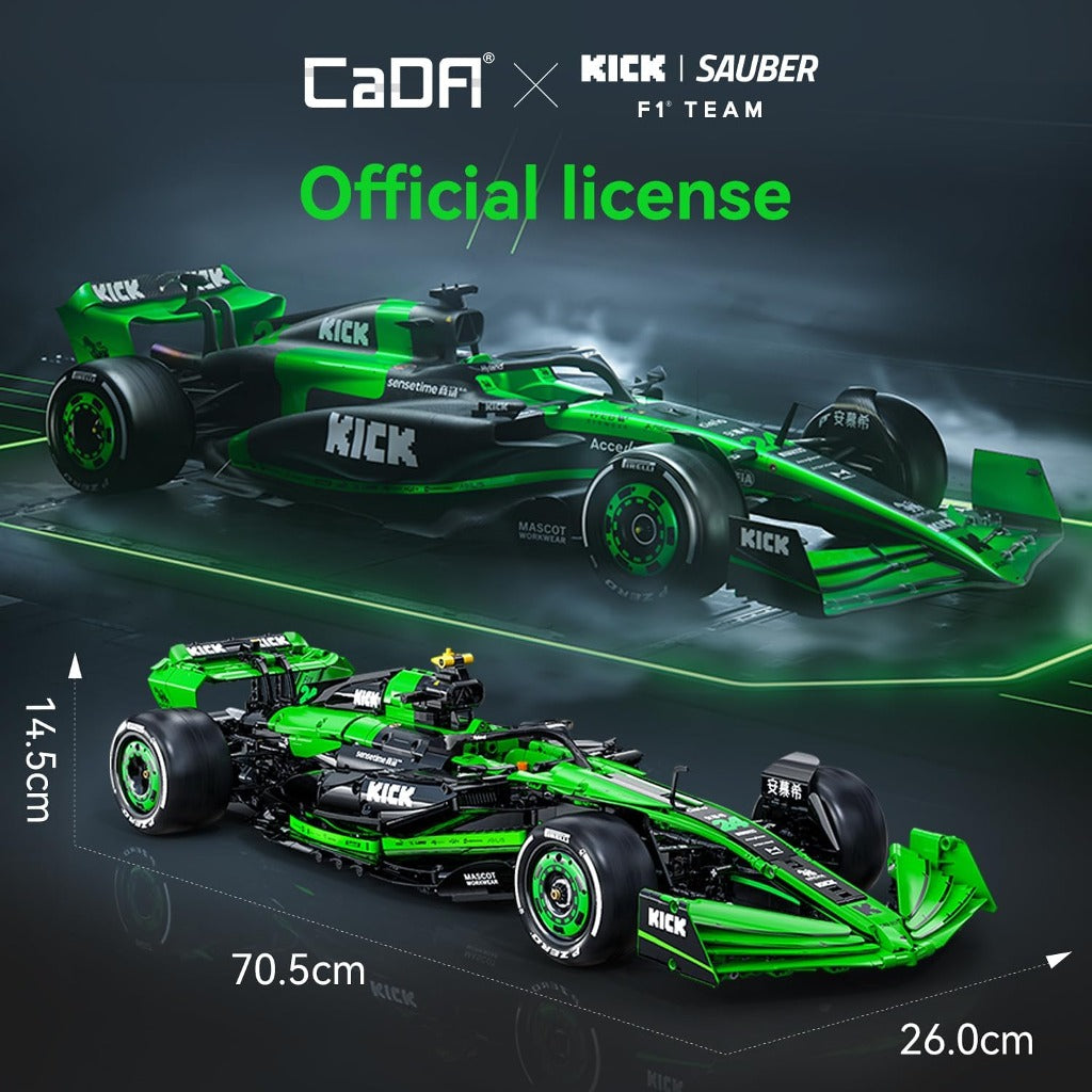 CaDA 1:8 KICK Sauber F1 Team C44 (C64010W) building set - view 3
