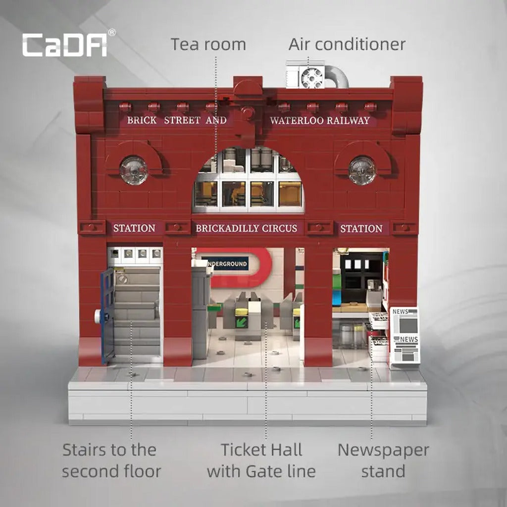 CaDA London Underground Station (C66008W) building set - view 3