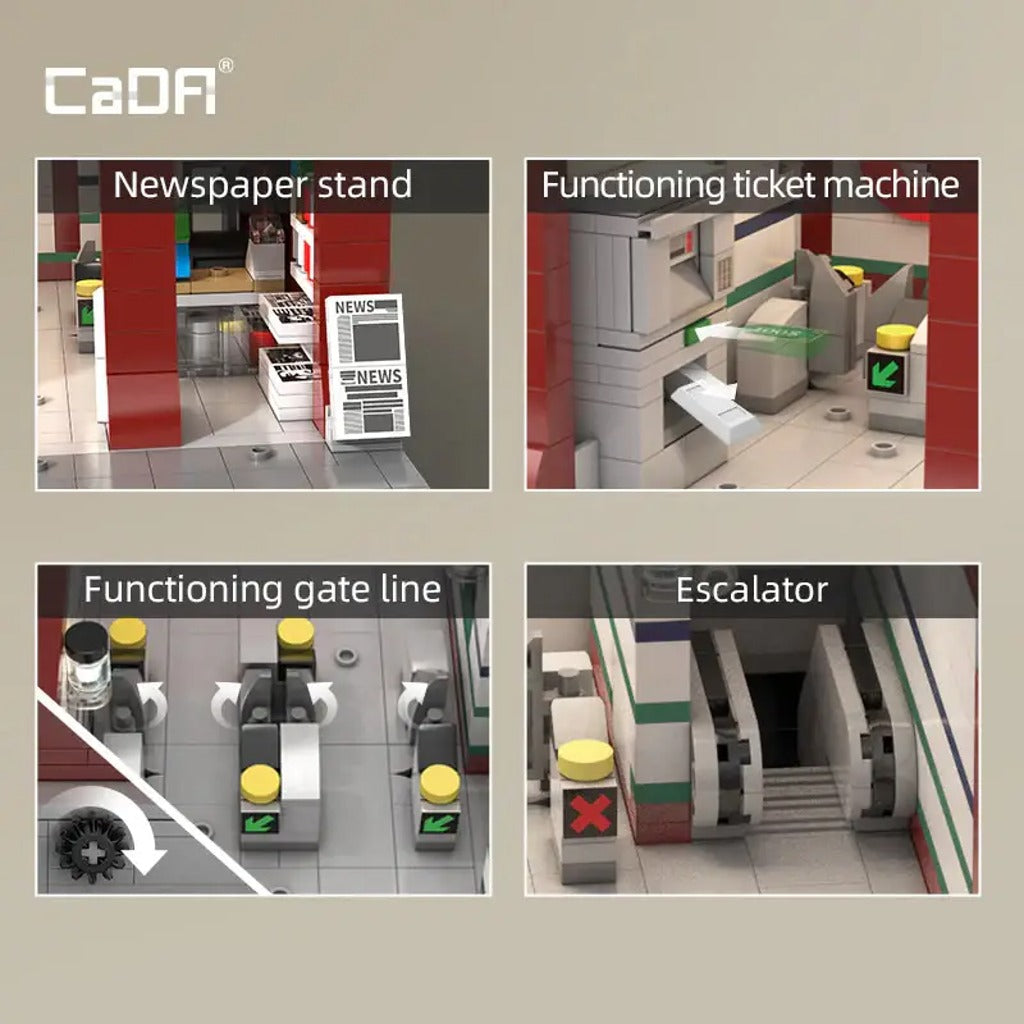 CaDA London Underground Station (C66008W) building set - view 6