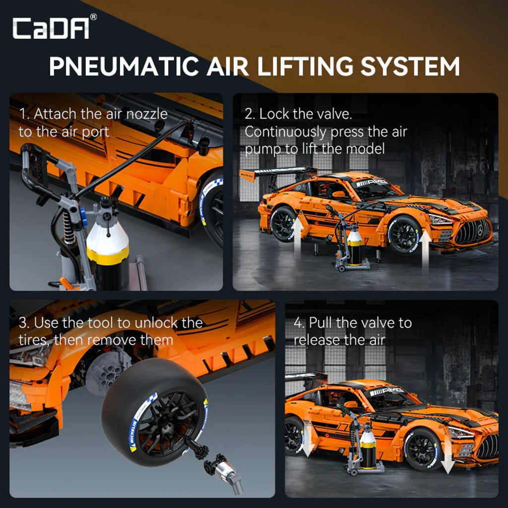 CaDA Master Mercedes-AMG GT3 (C64008W) building set - view 6