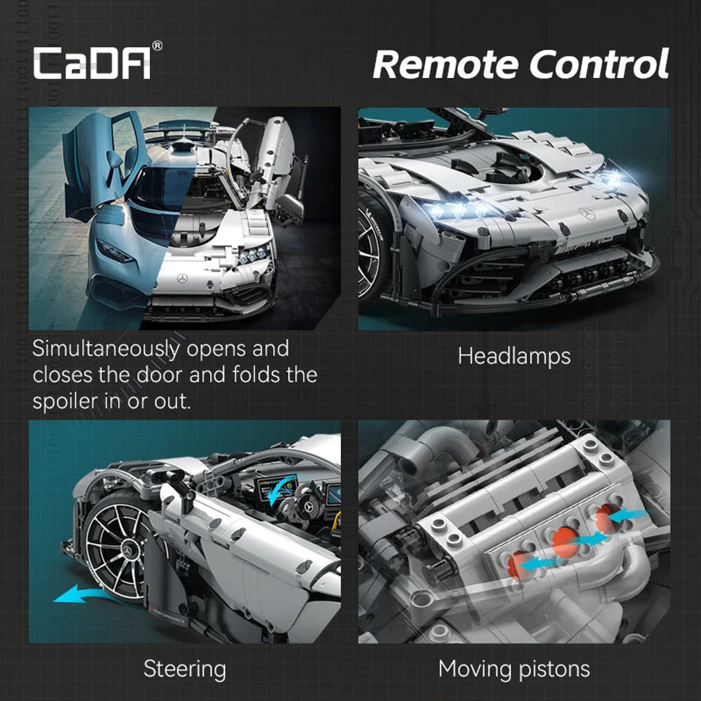 CaDA Mercedes-AMG ONE (C61503W) building set - view 9