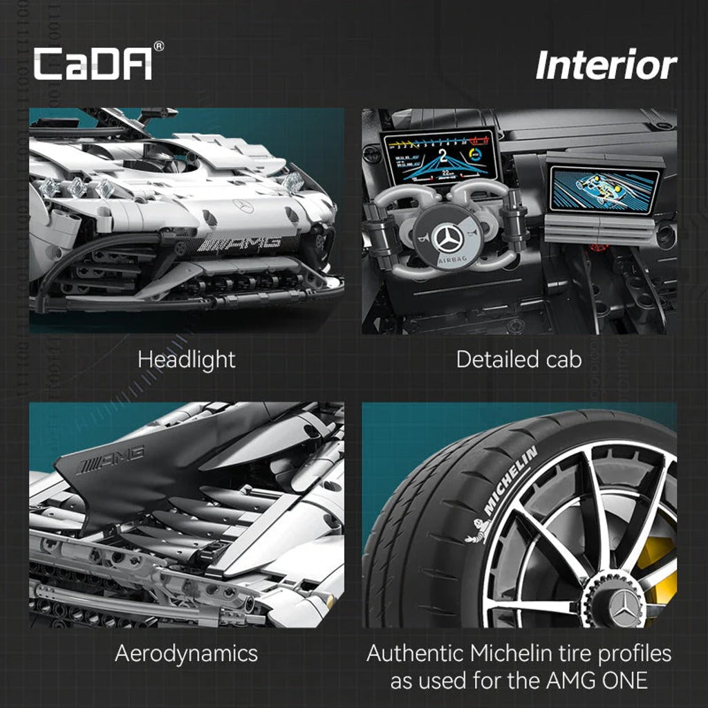 CaDA Mercedes-AMG ONE (C61503W) building set - view 10