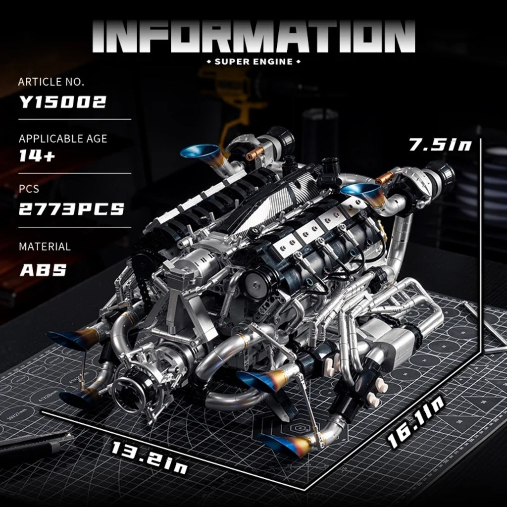 EiKee Piston V8 Engine (Y15002) building set - view 14