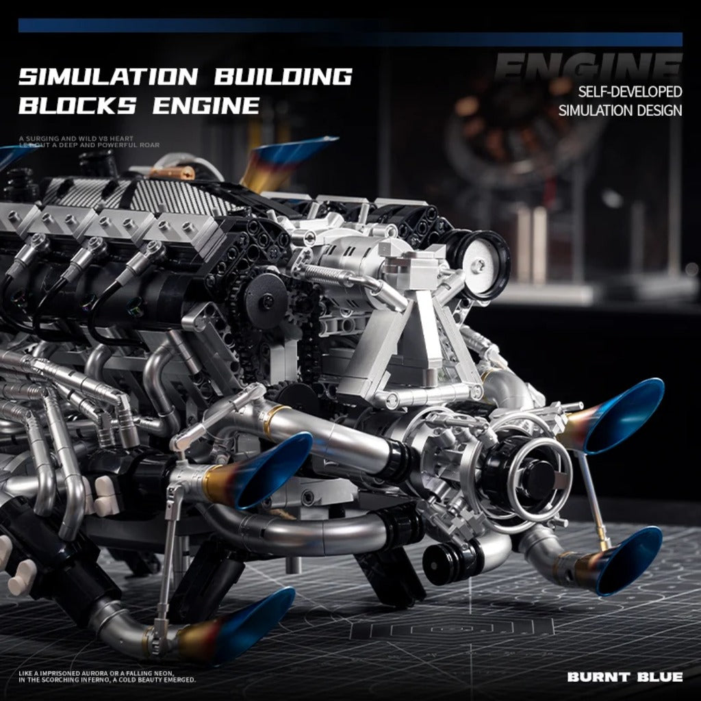 EiKee Piston V8 Engine (Y15002) building set - view 4