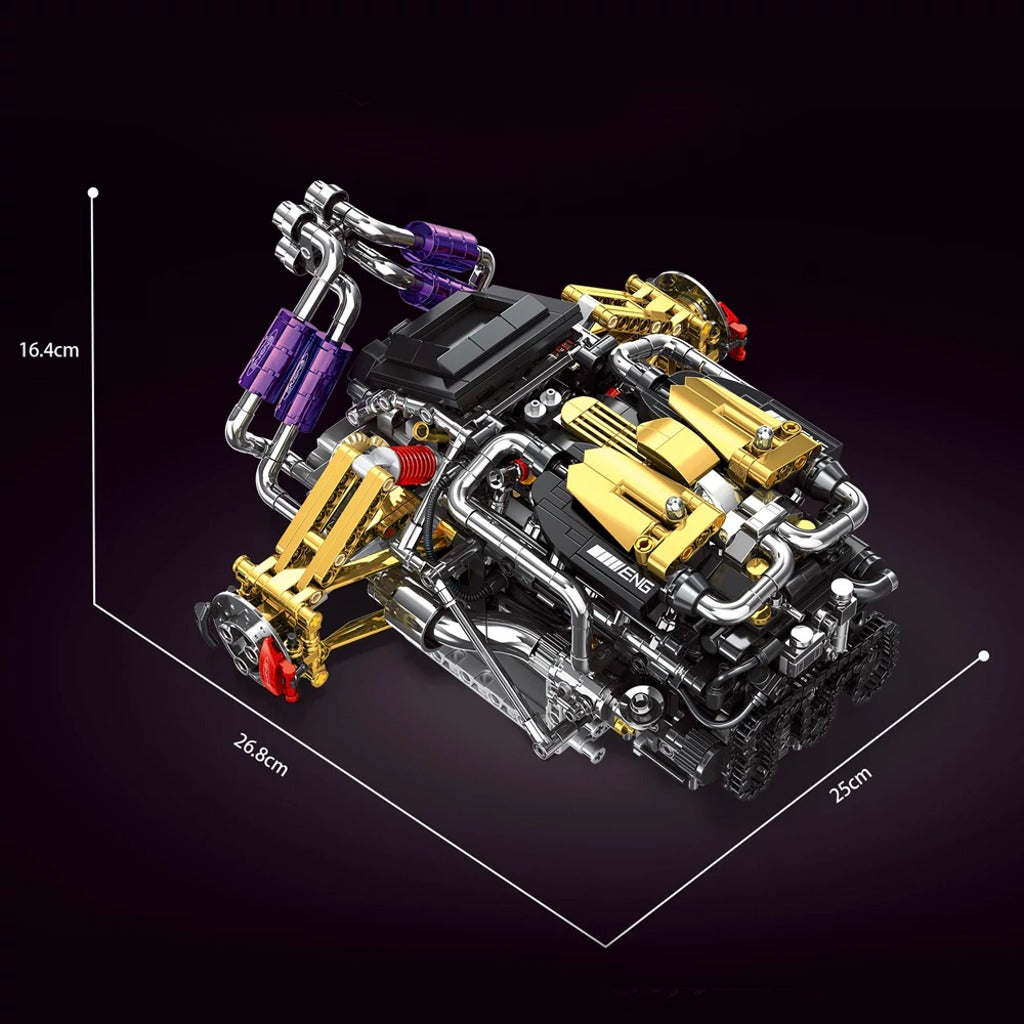 EiKee V12 Engine (Y15004) building set - view 3
