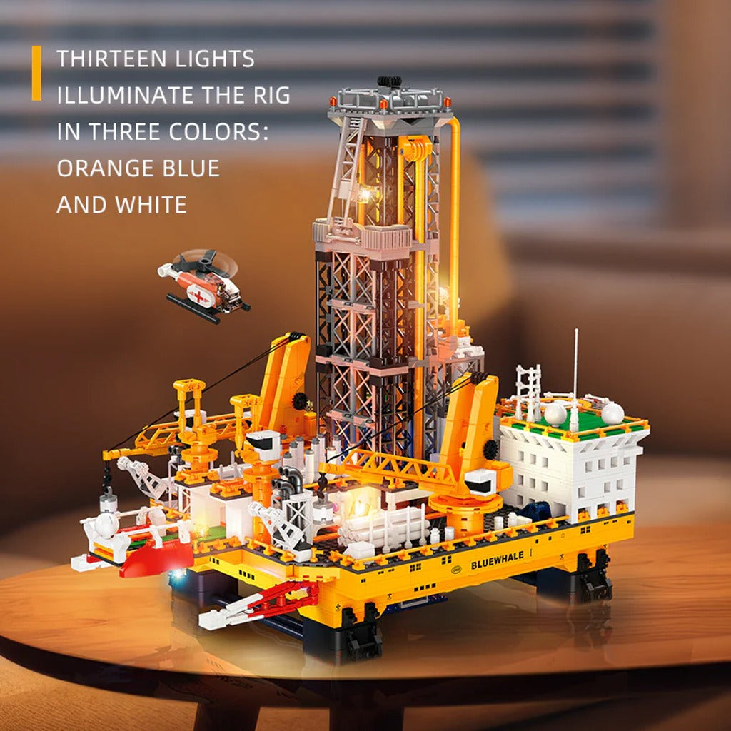 JIESTAR Bluewhale Drilling Platform (JJ9135) building set - view 4