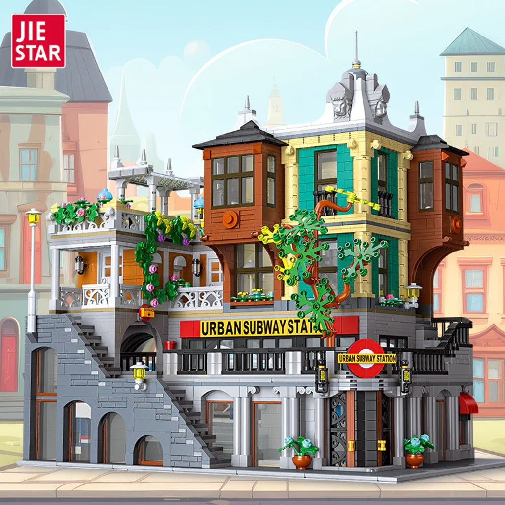 JIESTAR City Light Rail Station (89129) building set - view 2