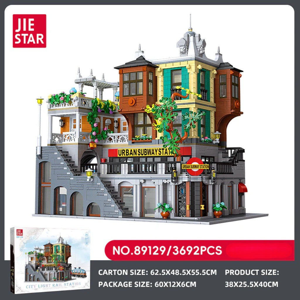 JIESTAR City Light Rail Station (89129) building set - view 6