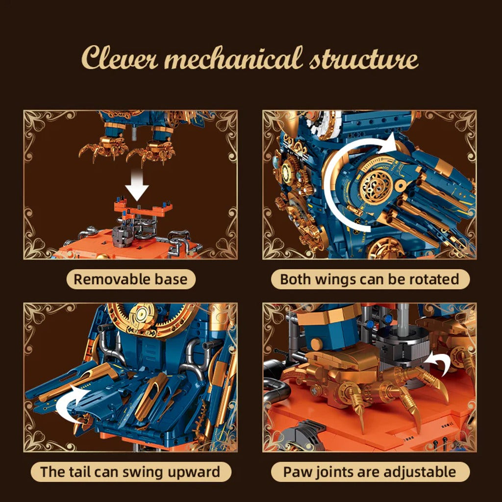 JIESTAR Steampunk Owl (JJ9171) building set - view 5
