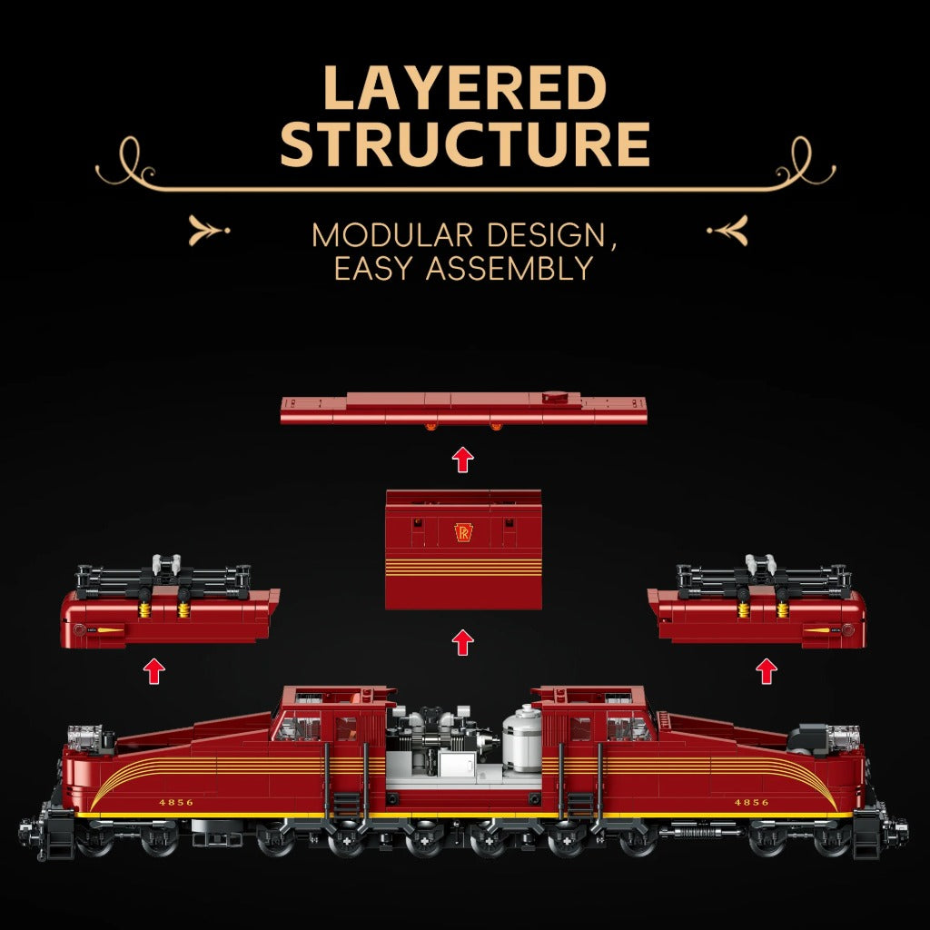 JIESTAR Vintage Express Train (JJ9250) building set - view 3