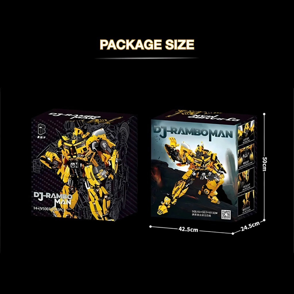 KBOX DJ-Rambo Man Bumblebee Robot (V5007) building set - view 7