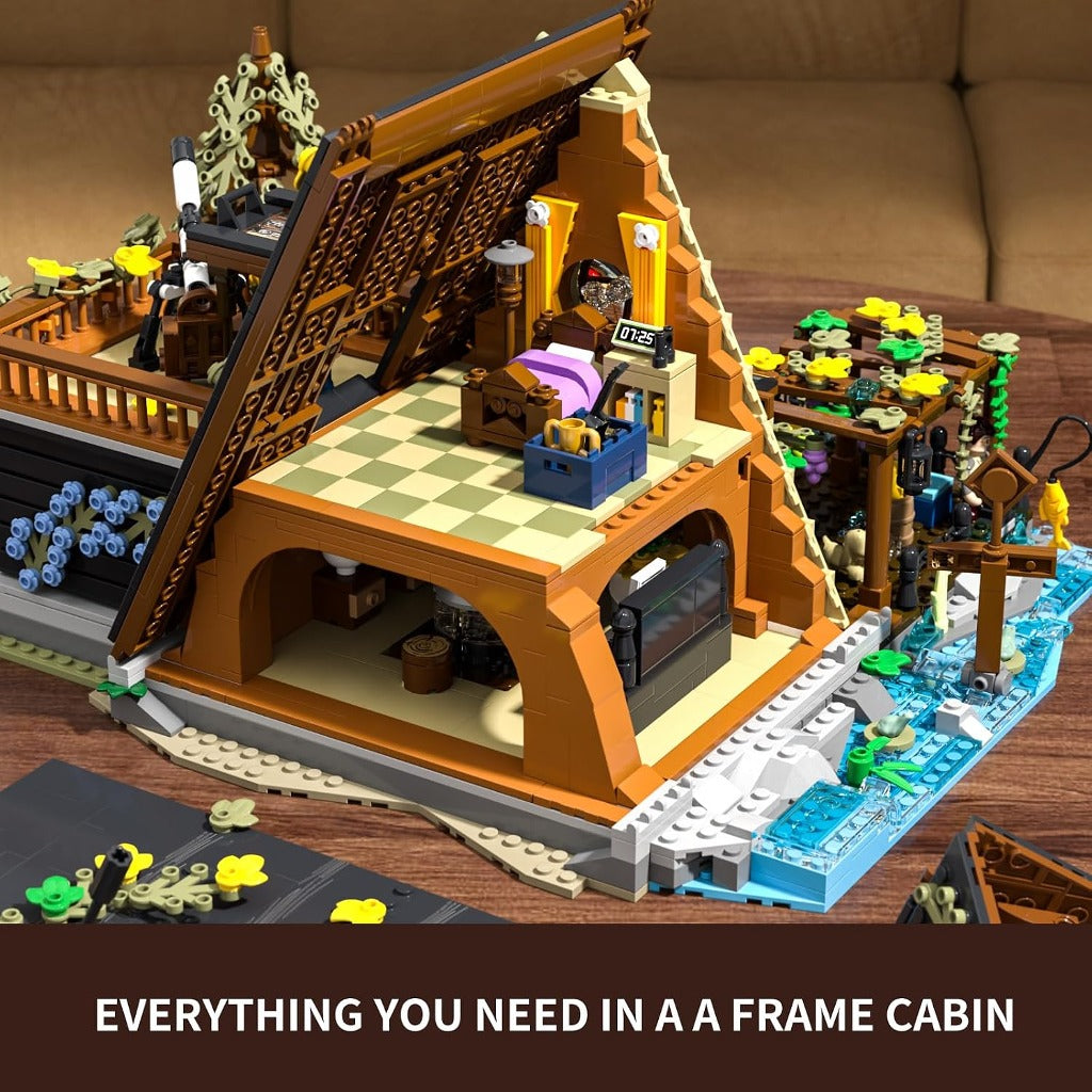 Lumibricks A-Frame Cabin (F9013) building set - view 6