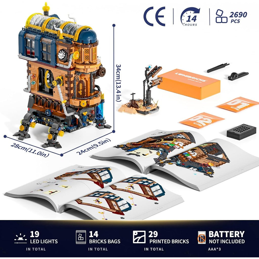 Lumibricks Alchemists Moving Castle (L9103) building set - view 4
