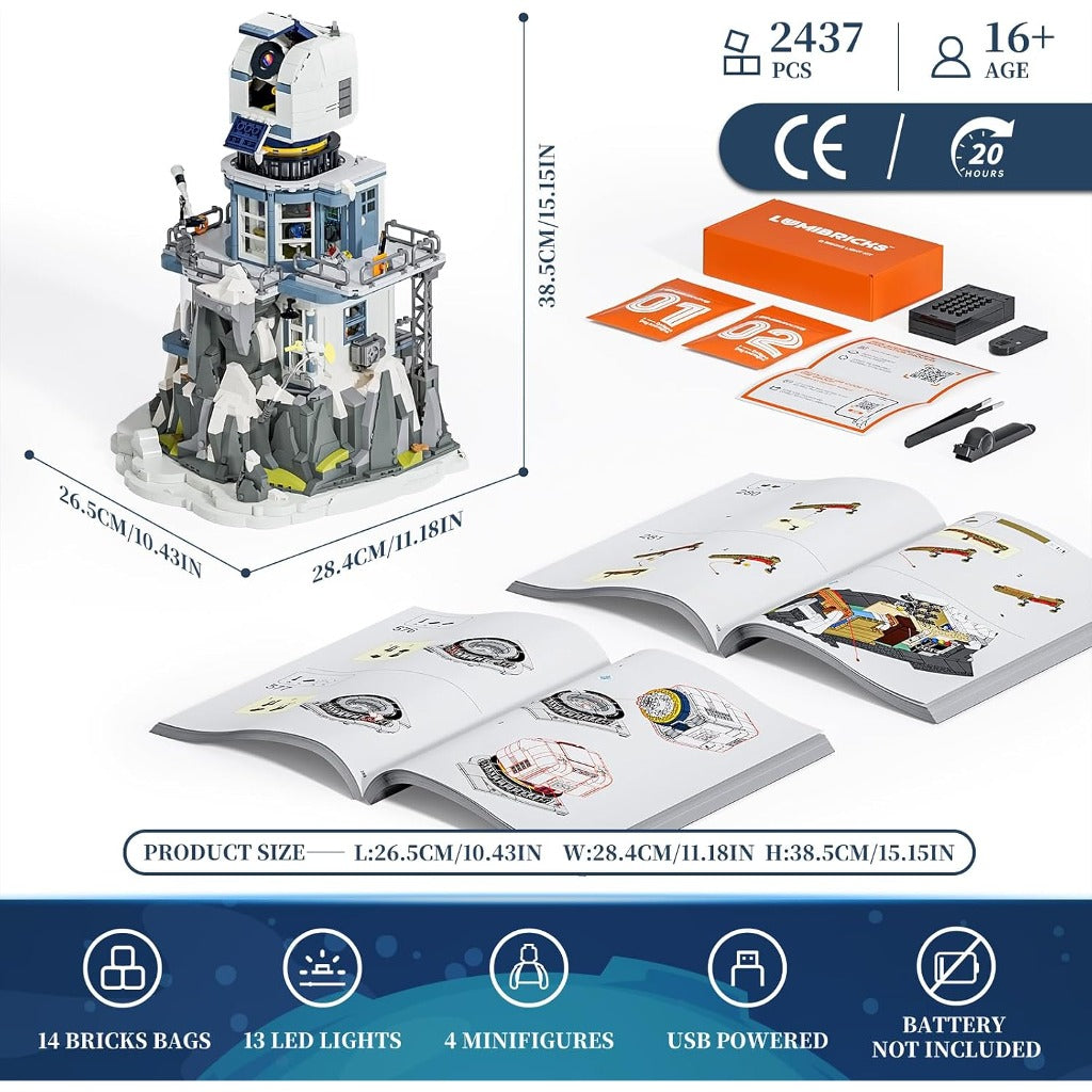 Lumibricks Alpine Observatory (L9091) building set - view 3