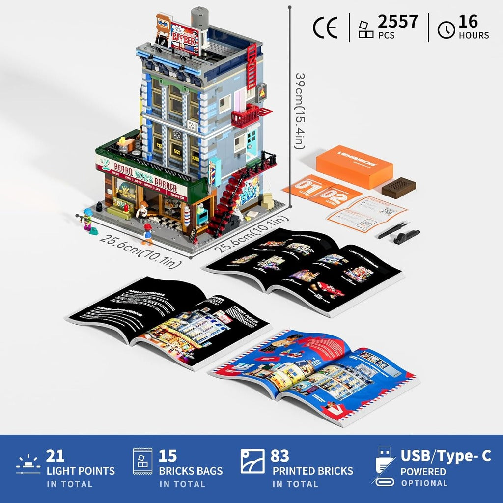 Lumibricks Barbershop (19012) building set - view 2