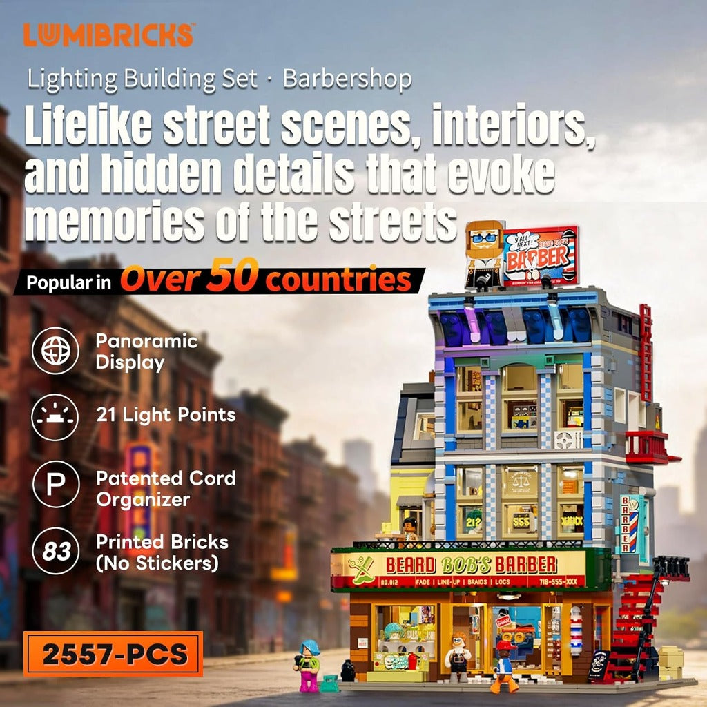 Lumibricks Barbershop (19012) building set - view 3