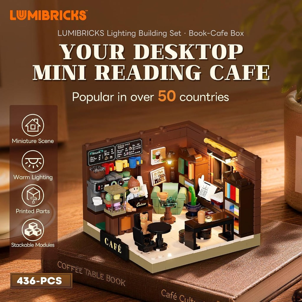 Lumibricks Book-Cafe Box (15018) building set - view 8